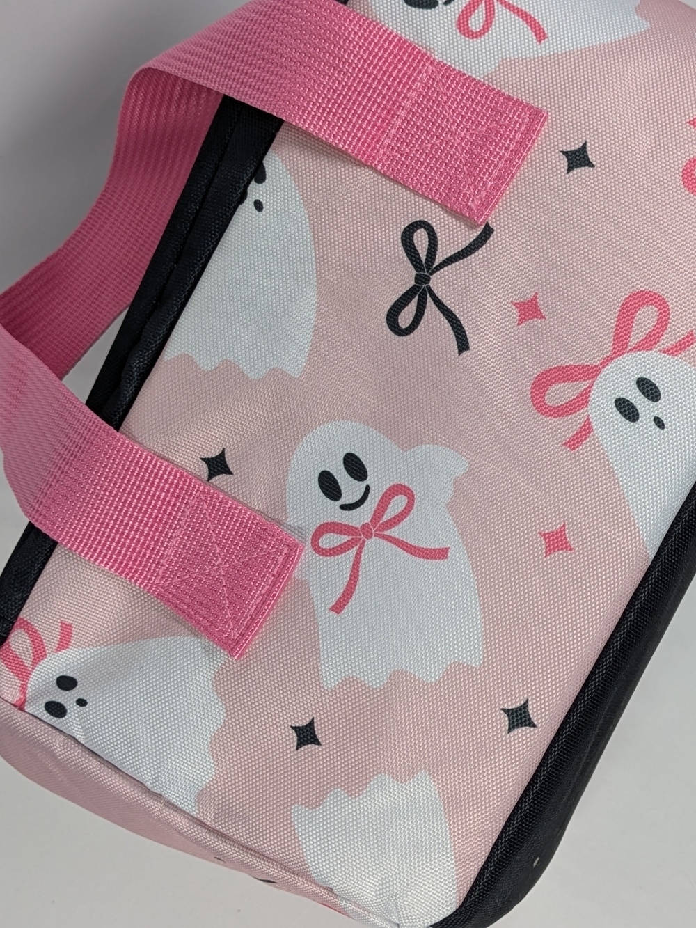 Grocery Outlet 2026 Summerween/Halloween Pink Ghost Print Cooler Bag - Picture 5 of 14